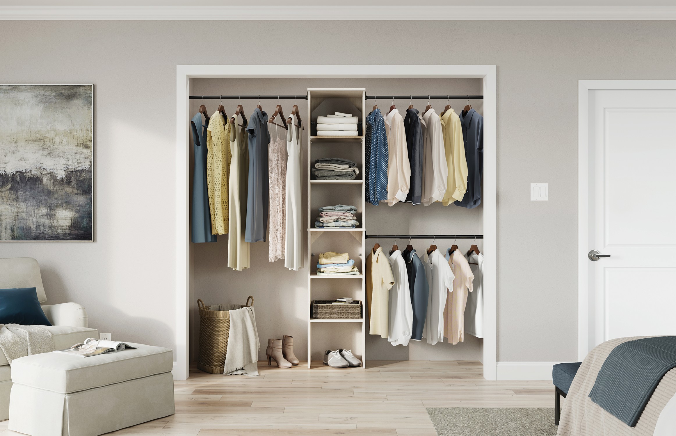 Selectives wood closet system