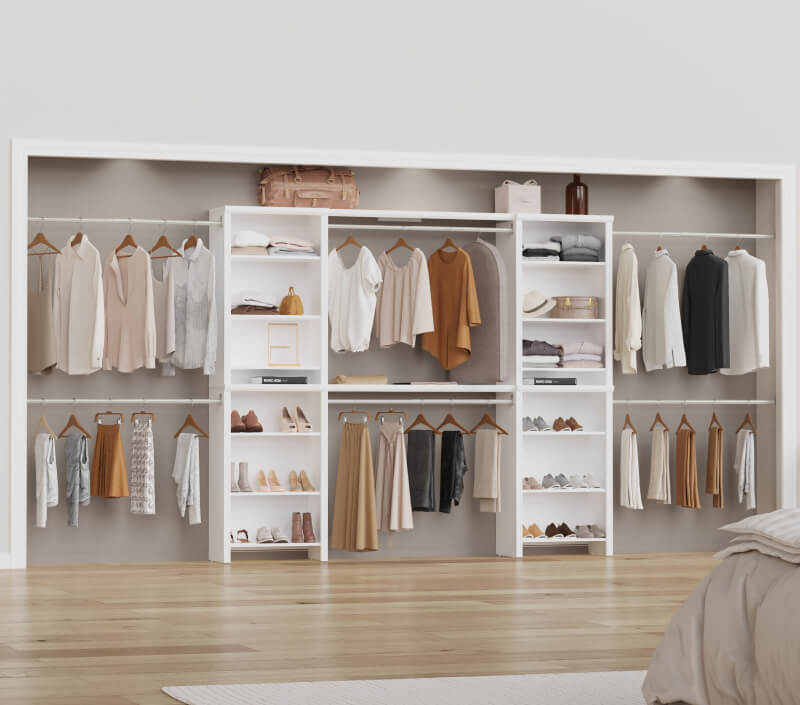 wood closet system
